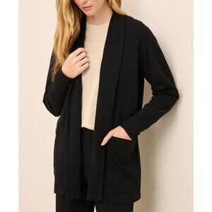 Pact Women's Black Airplane Wrap Cardigan M/L